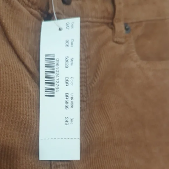 J. Crew Brown Skinny Corduroy Pants Vintage Matchstick City Fit - Picture 3 of 9